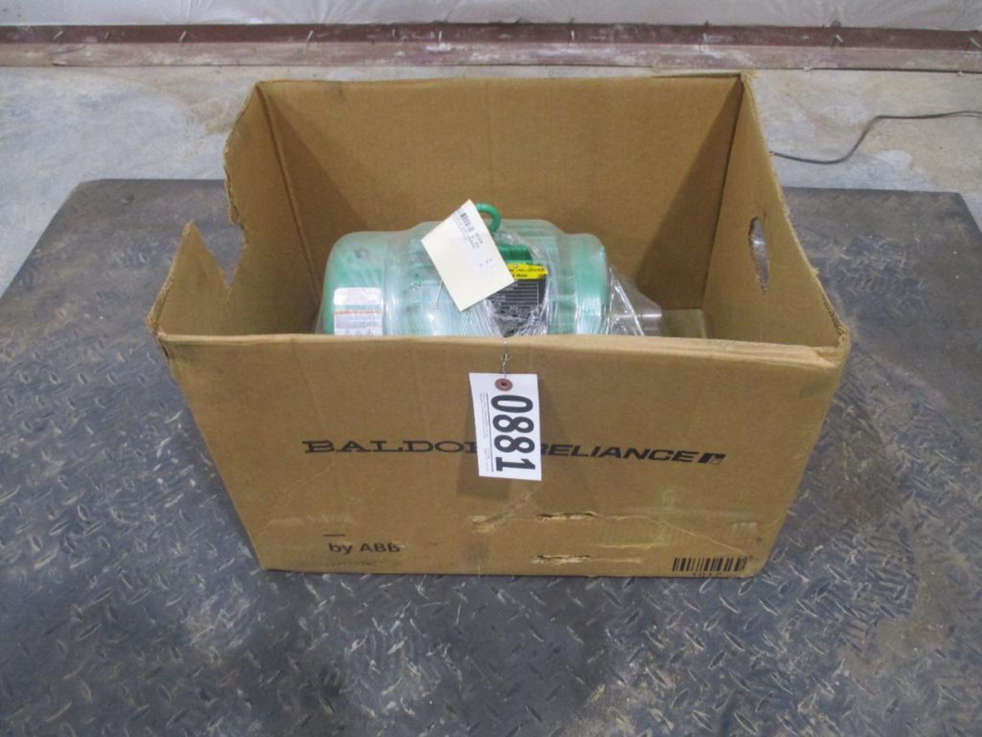 BALDOR 3 PHASE 5HP 1750RPM 184T FRAME A/C MOTOR P/N 1208322167-000010, 105# lbs (There will be a $40