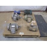 LOT OF 6 MOTORS P/N N/A, N/A, GH0/56C, 35J548X629, 5KS145SAA202D1, 0034SDSR44A-P, 386# lbs (There wi