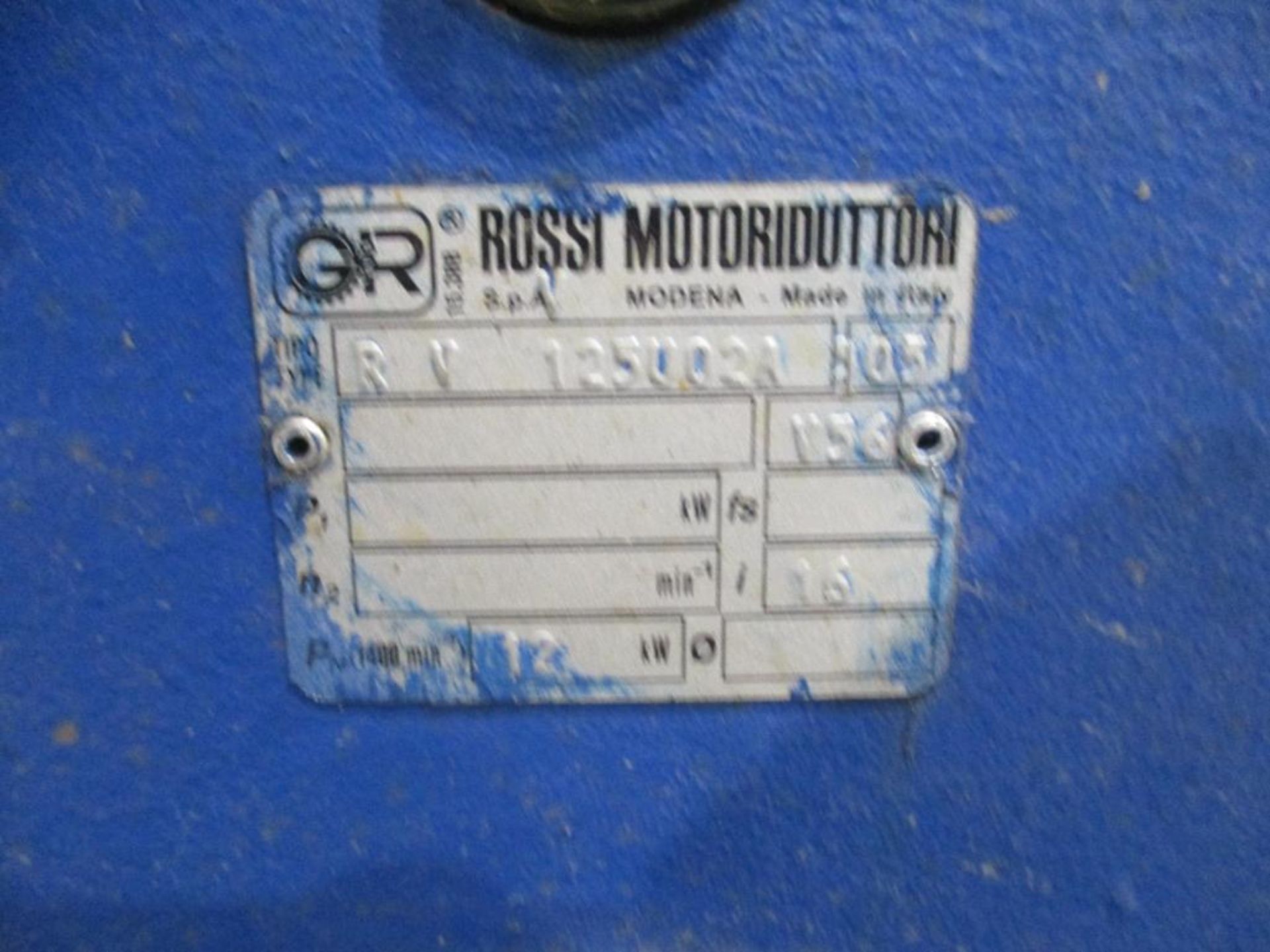 ROSSI MOTORIDUTTORI 16 RATIO REDUCER P/N RV125U02A, 163# lbs (There will be a $40 Rigging/Prep fee a - Image 5 of 5