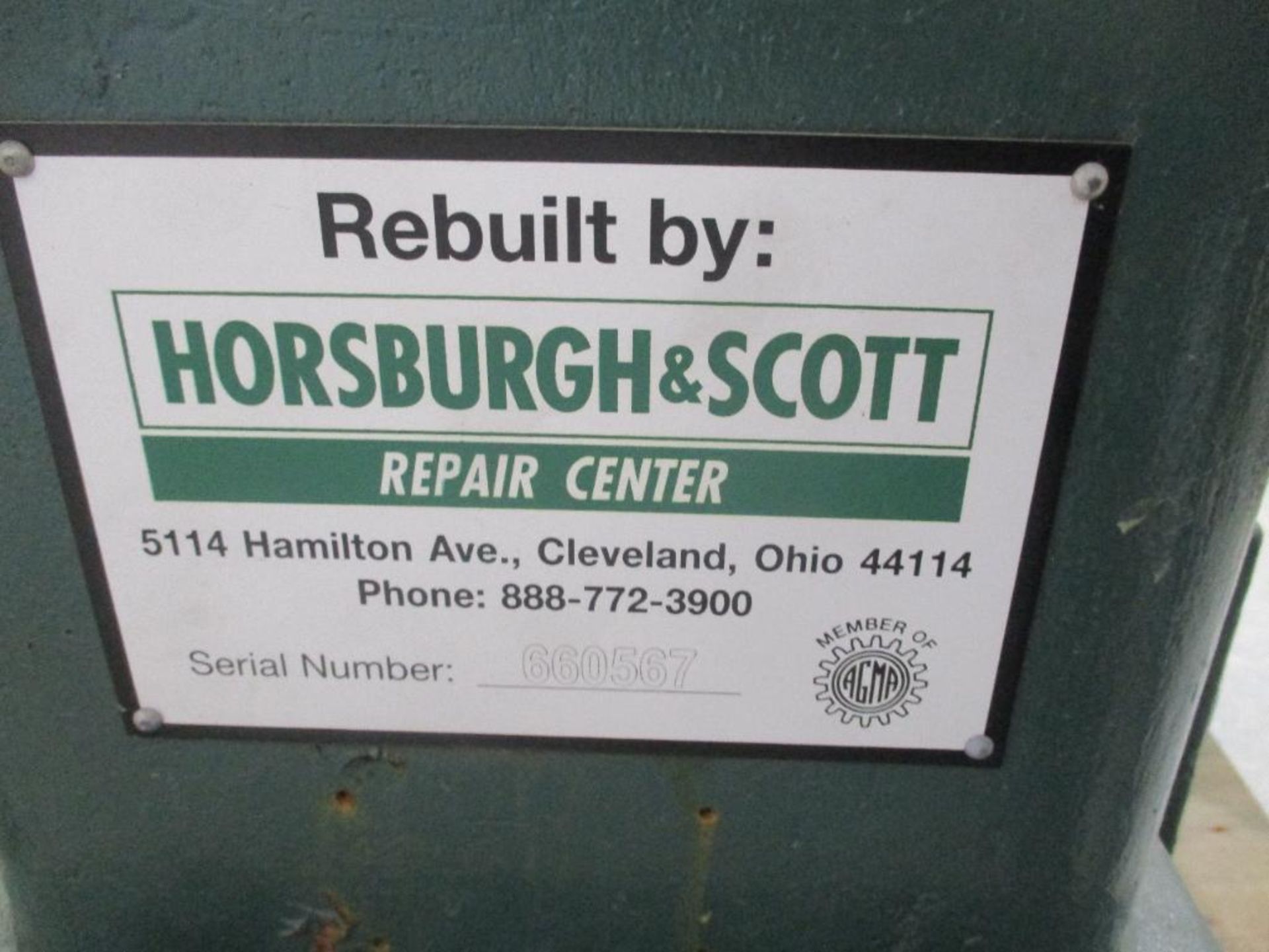 HORSBURGH&SCOTT 11.24:1 RATIO P/N LD-2000, 1244# lbs (There will be a $40 Rigging/Prep fee added to - Image 5 of 5