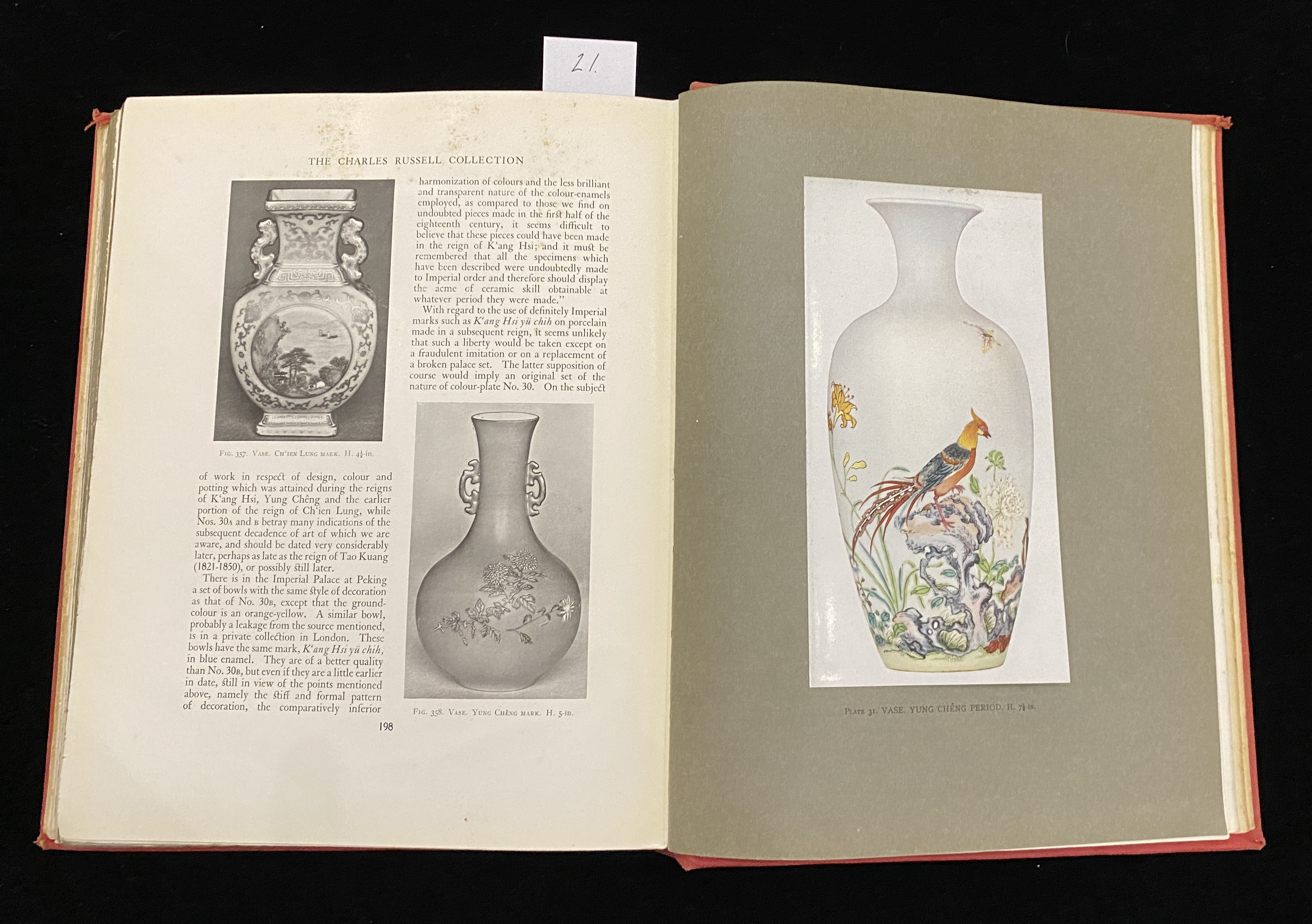 CHINESE CERAMICS IN PRIVATE COLLECTIONS R. L. HOBSON B. RACKHAM W. KING HALT0N & TRUSCOTT SMITH 1931 - Image 10 of 10