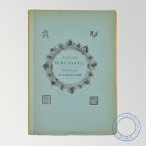 RARE AUCTION CATALOGUE: COLLECTION O. DU SARTEL, PORCELAINES DE LA CHINE ET DU JAPON, PARIS, 1882
