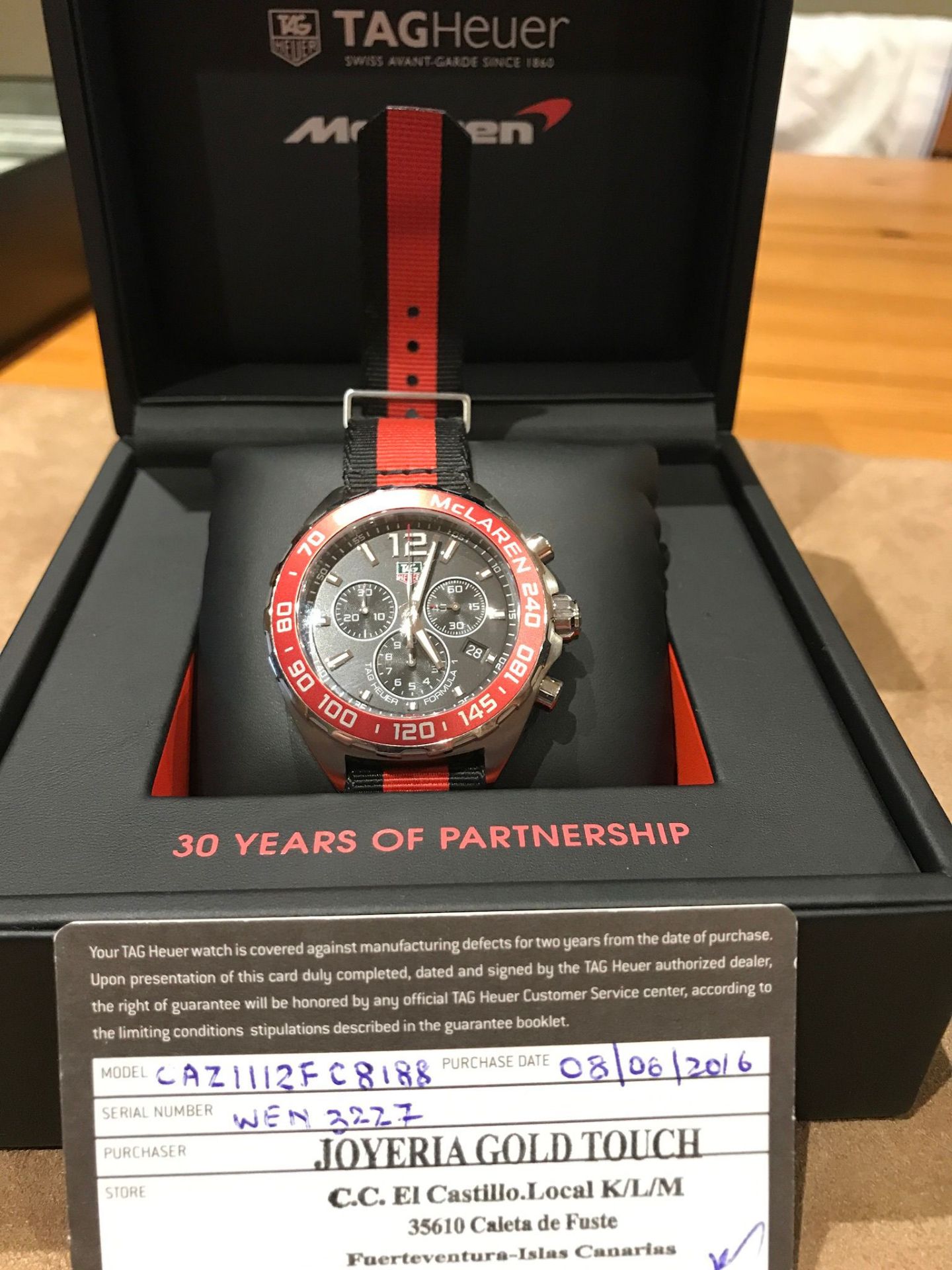 TAG HEUER FORMULA ONE MCLAREN LTD EDITION (UNWORN) - Image 7 of 7