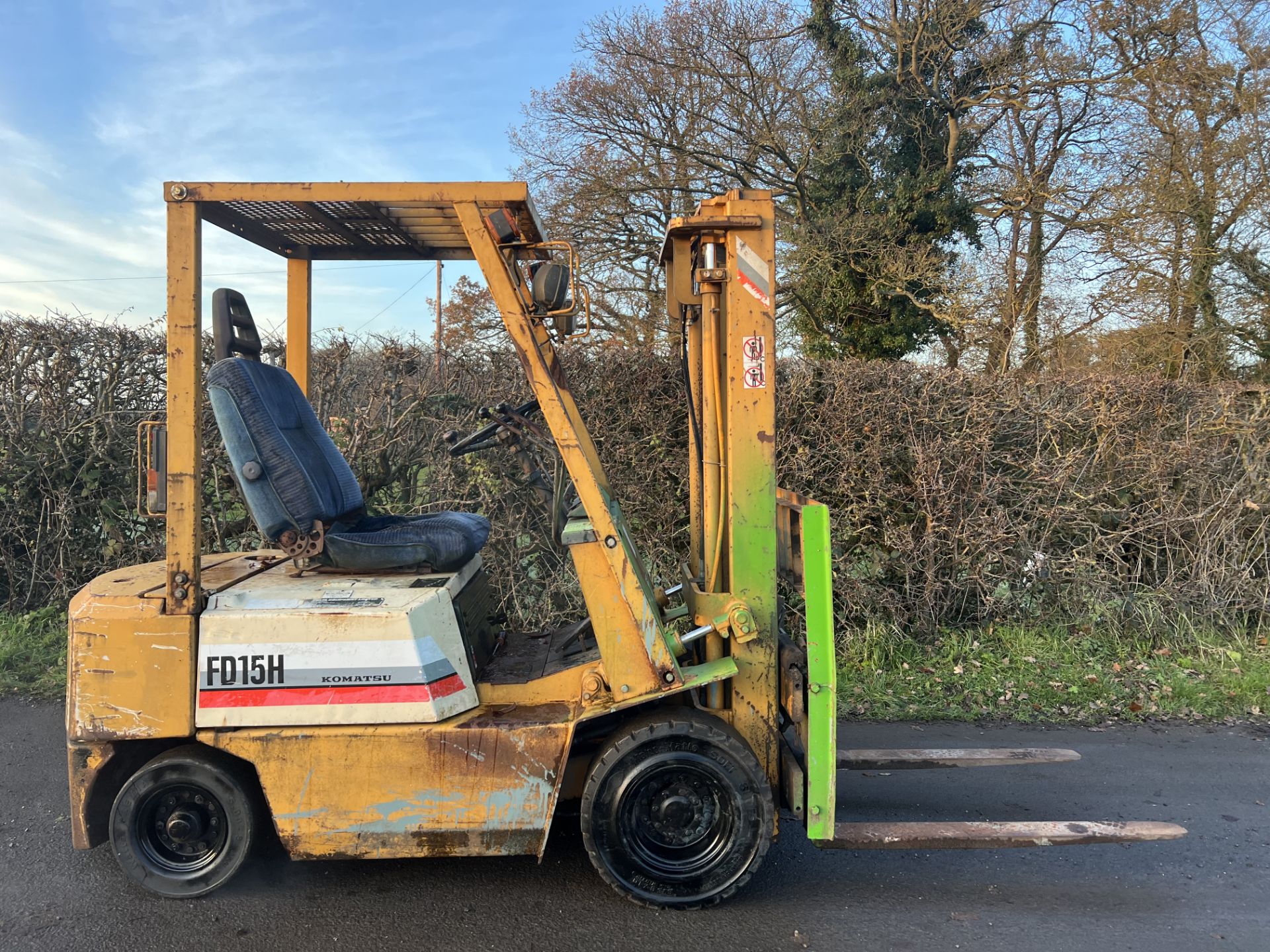 KOMATSU FD15 DIESEL FORKLIFT - Image 7 of 8