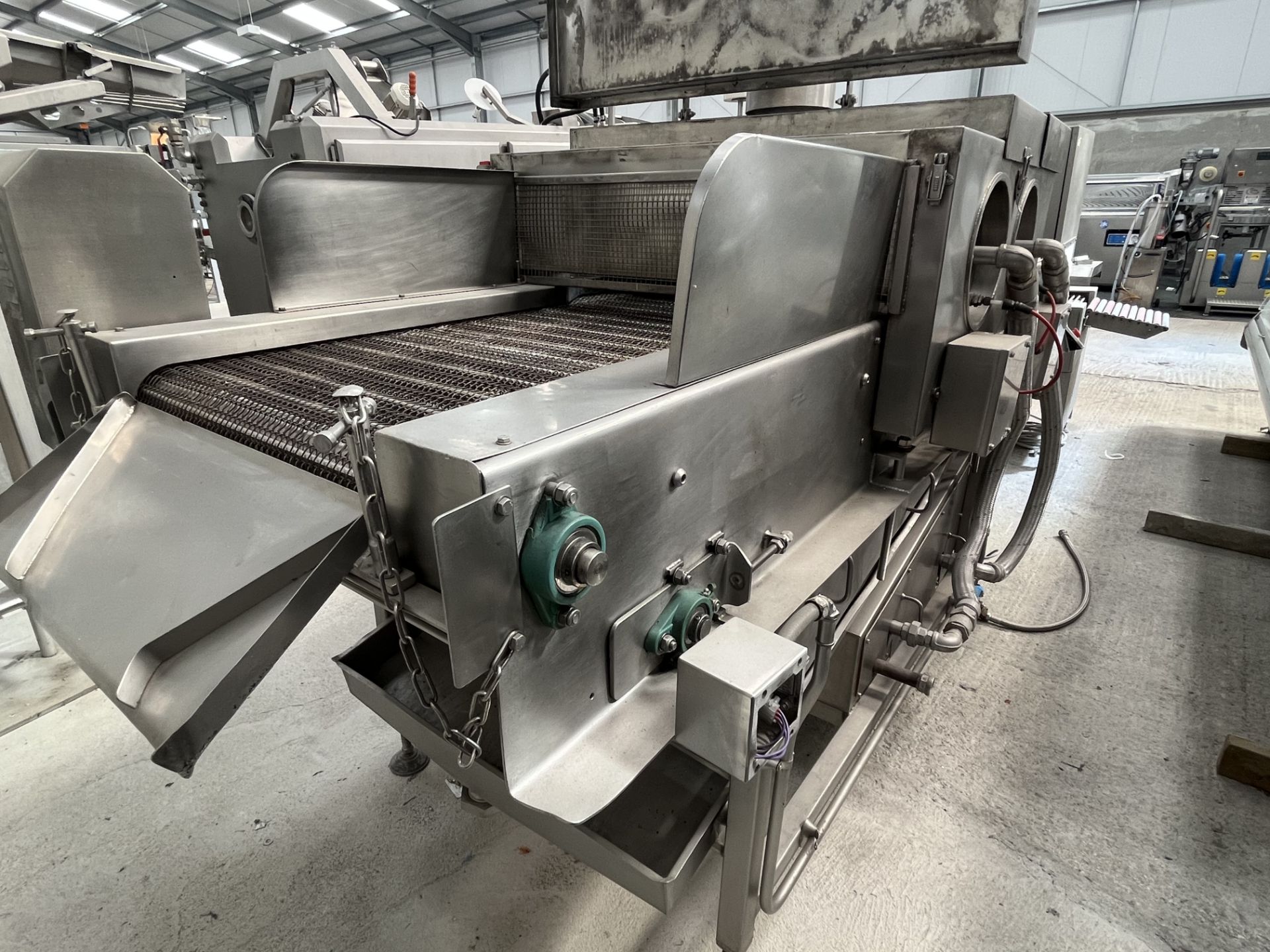 H+C INLINE TOP + BOTTOM GAS OVEN  3 PHASE POWER  600mm WIDE WIRE CONVEYER  HEIGHT - approx - - Image 11 of 11