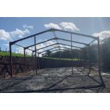 80 x 40 Steel Building Frame CE APPROVED  20ft Bays  15ft High  Cleats to suit Timbers  Side