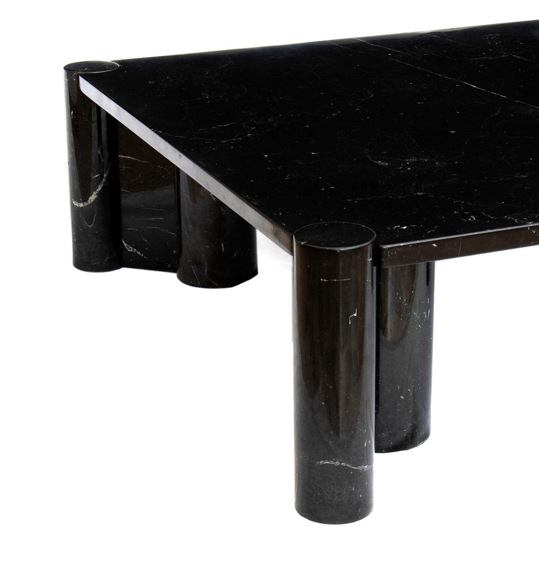 Gae Aulenti Palazzolo dello Stella 1927-Milano 2012 Living room table in black marble marquinia mod - Bild 14 aus 23