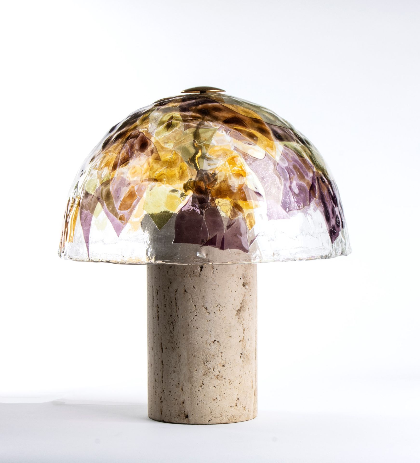 Polychrome blown glass table lamp by La Murrina - Image 3 of 15