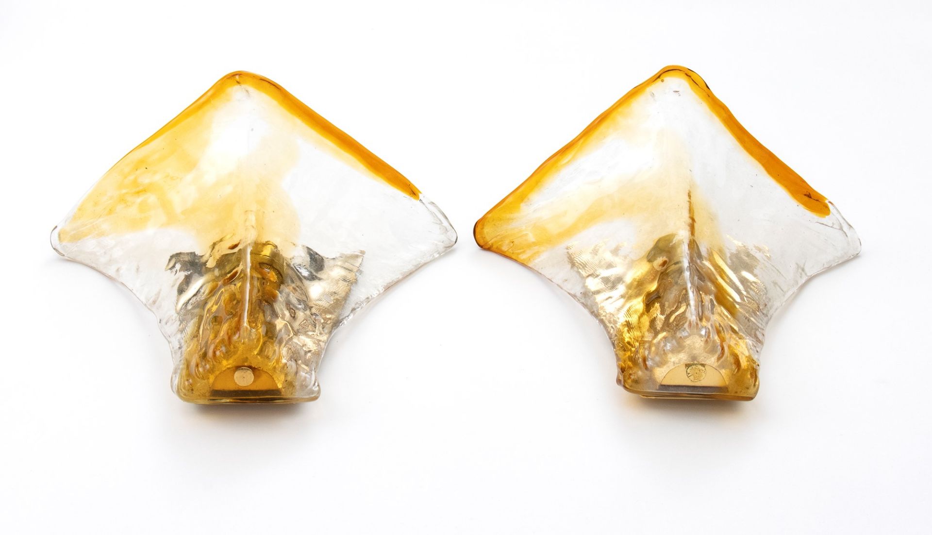Pair of wall sconces in Murano glass - Image 7 of 11