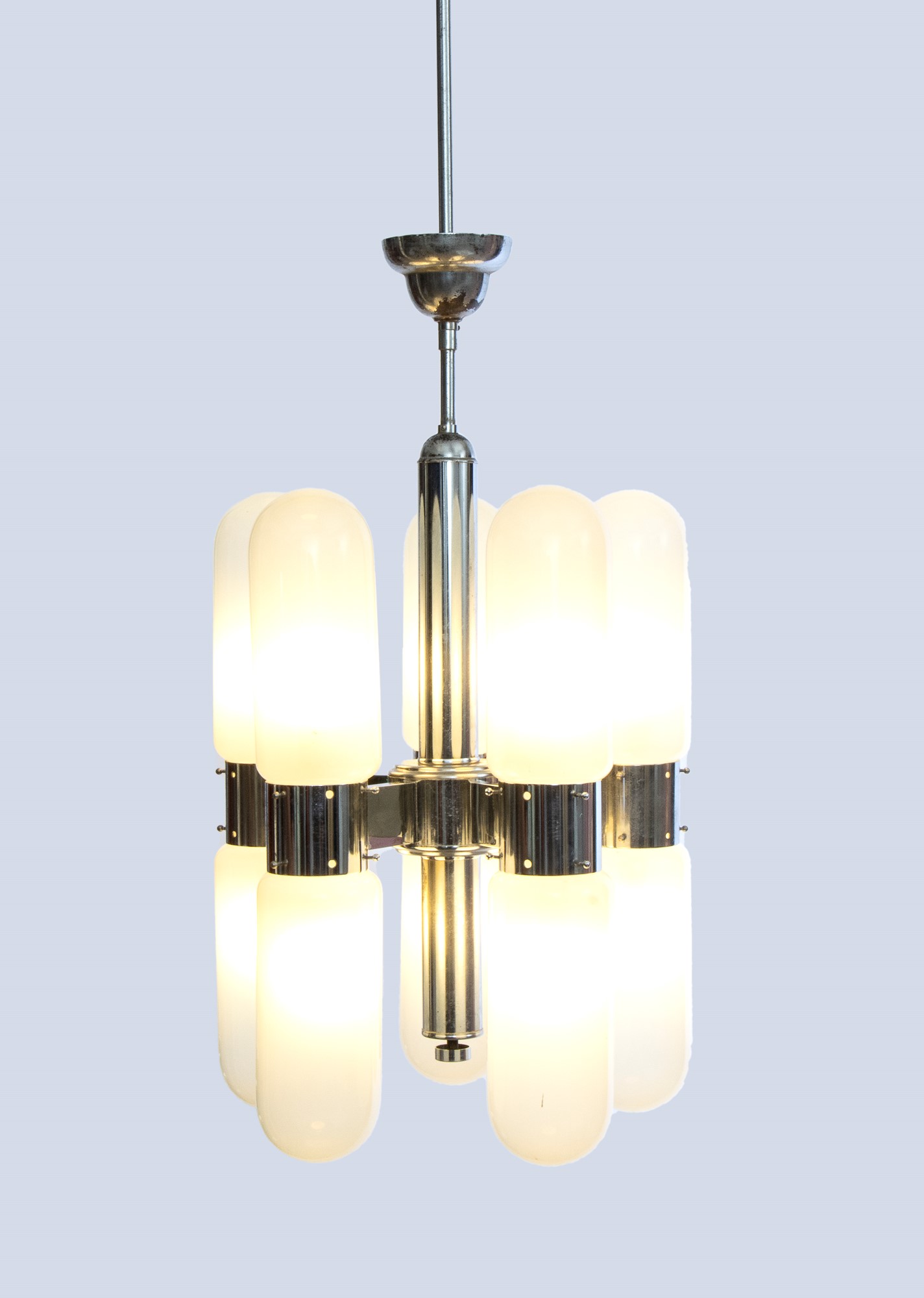 10 lights pendant lamp mod. Torpedo for Mazzega - Image 5 of 15