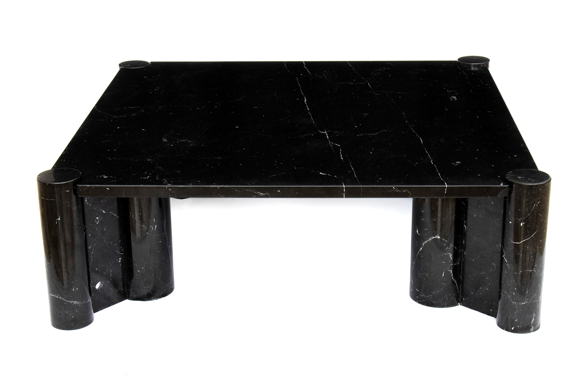 Gae Aulenti Palazzolo dello Stella 1927-Milano 2012 Living room table in black marble marquinia mod - Bild 2 aus 23