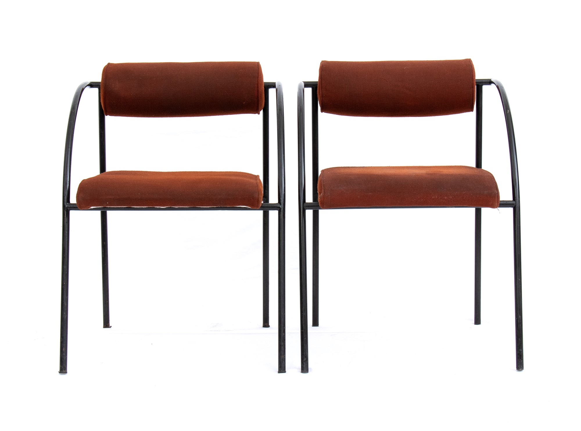 Rodney Kinsman Londra 1943 Set of two Wien chairs with round metal structure and curved armrests - Image 5 of 15