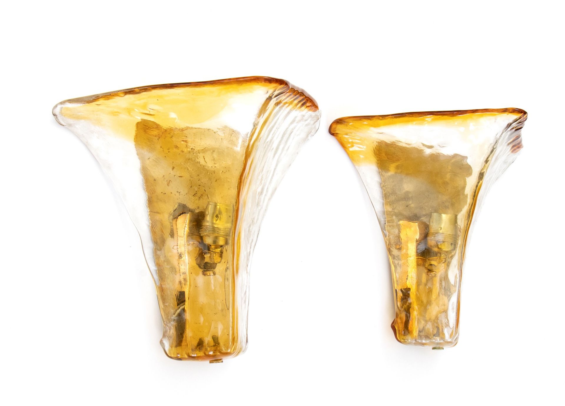 Pair of wall sconces in Murano glass - Image 3 of 11