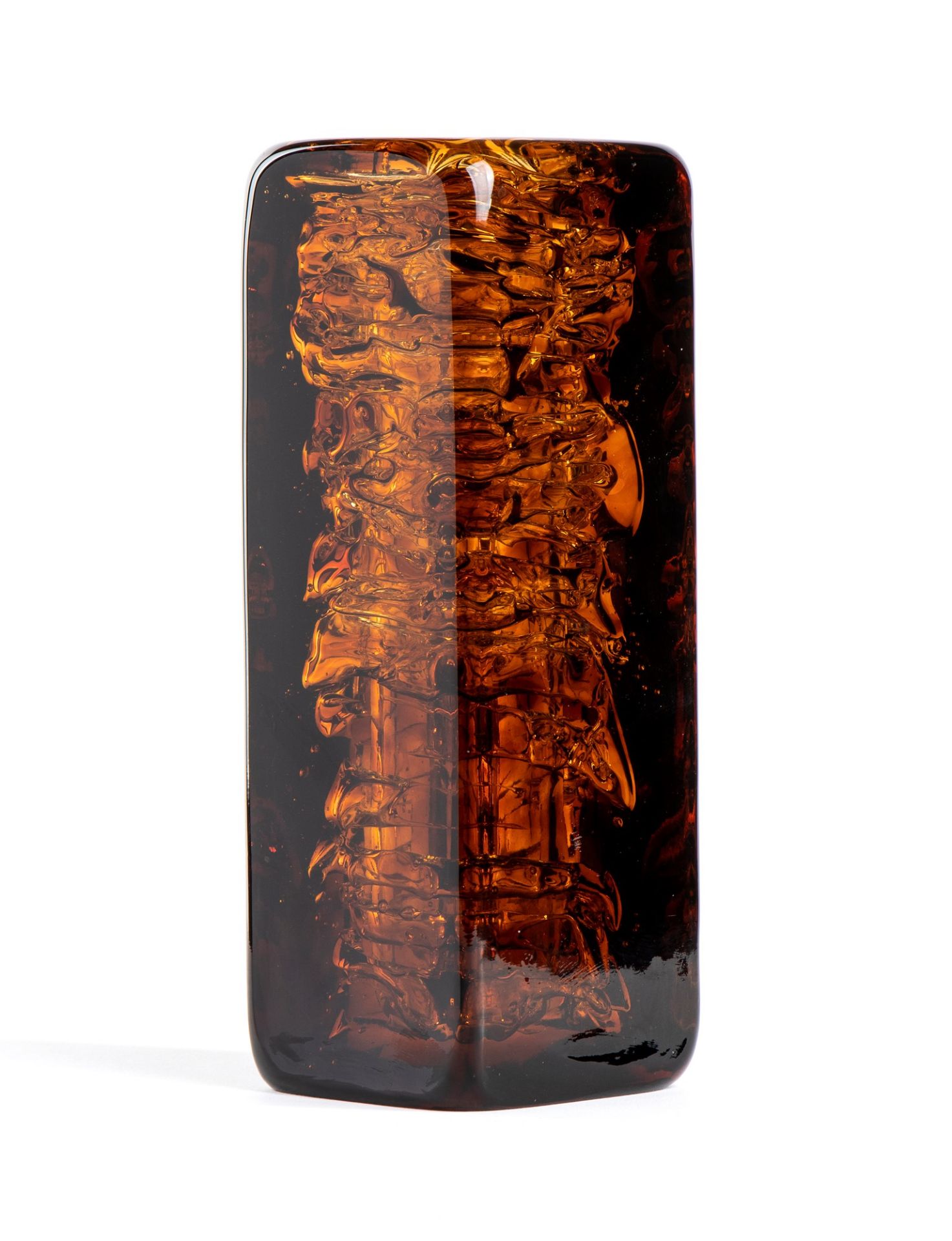 Vizner Frantisek 1936-2011 Whirlpool vase in amber tones - Image 3 of 11