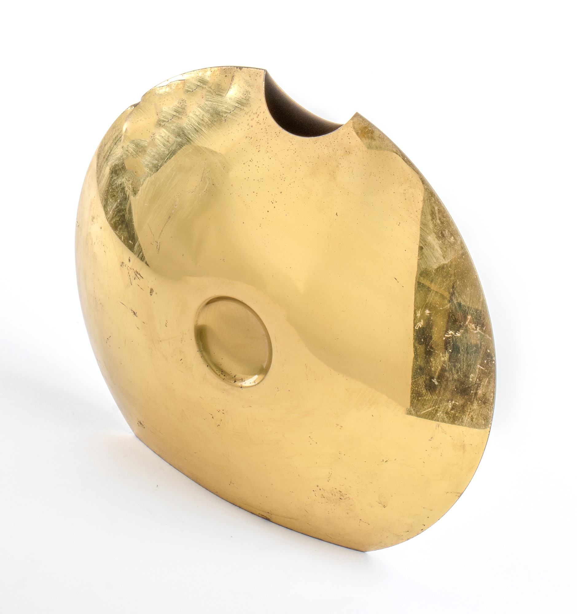 Golden metal vase - Image 4 of 7