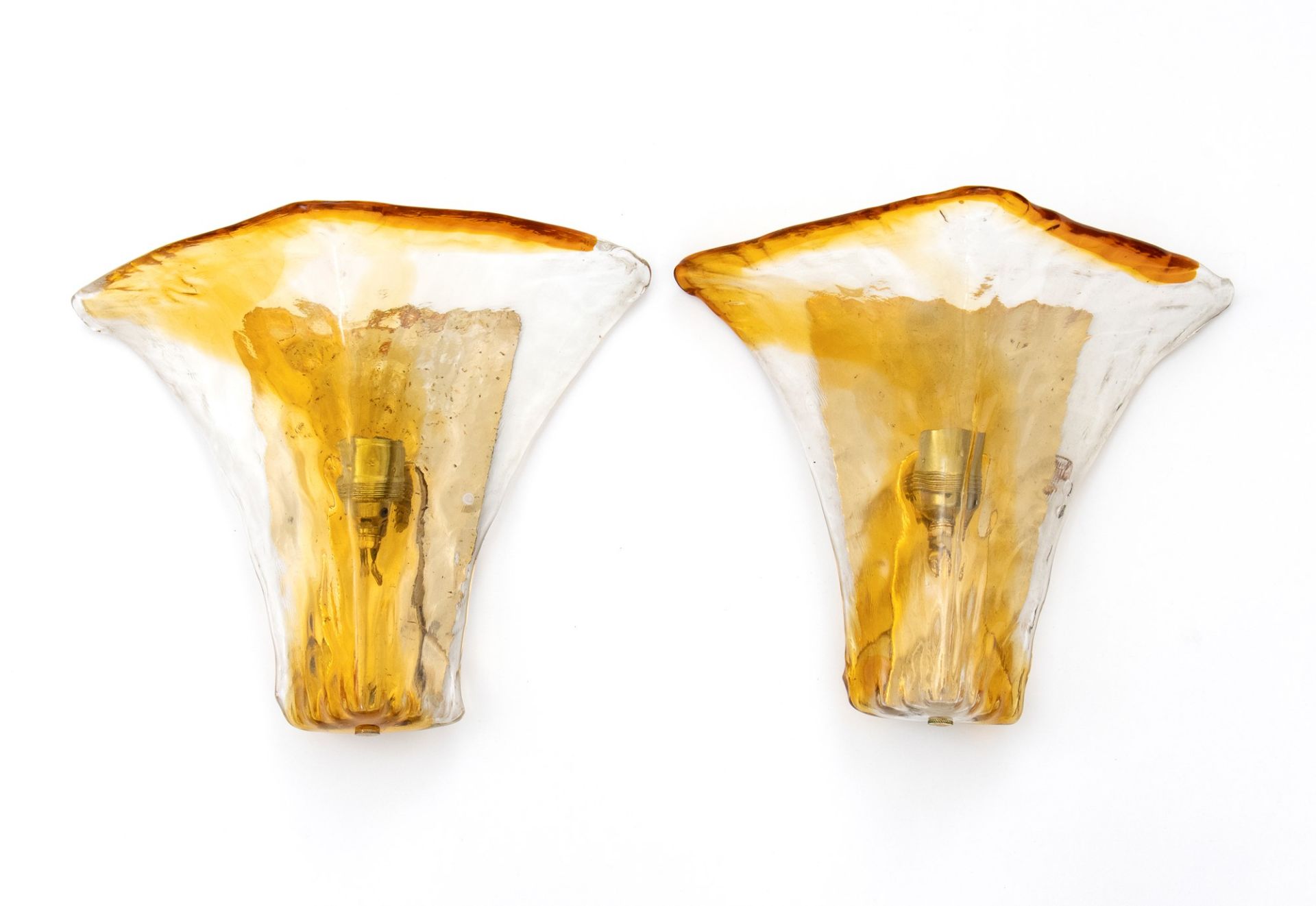 Pair of wall sconces in Murano glass - Image 2 of 11