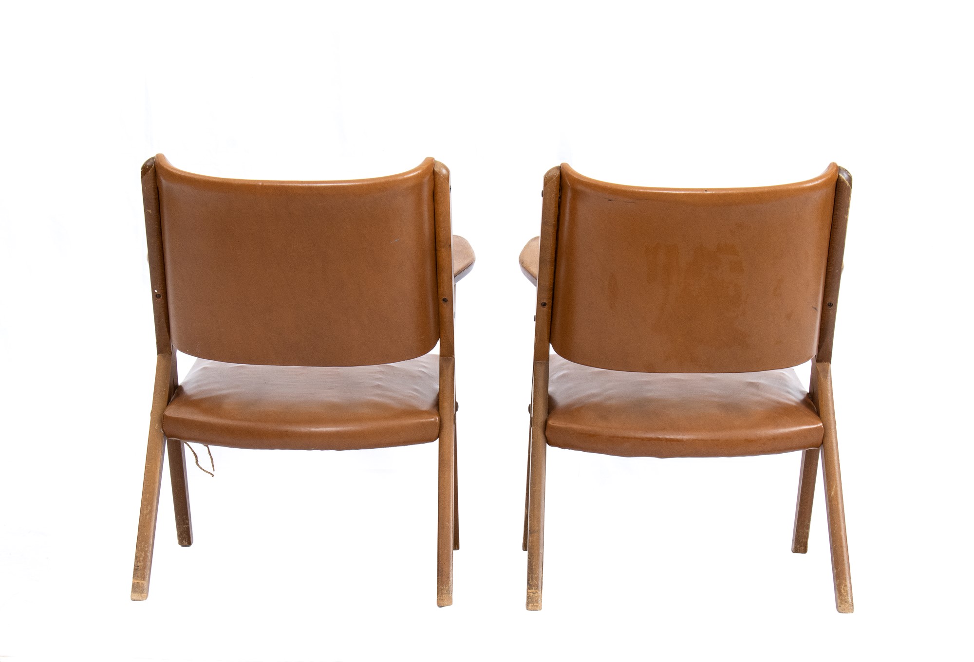 Dal Vera pair of armchairs with upholstered leather seats and backs - Image 14 of 17