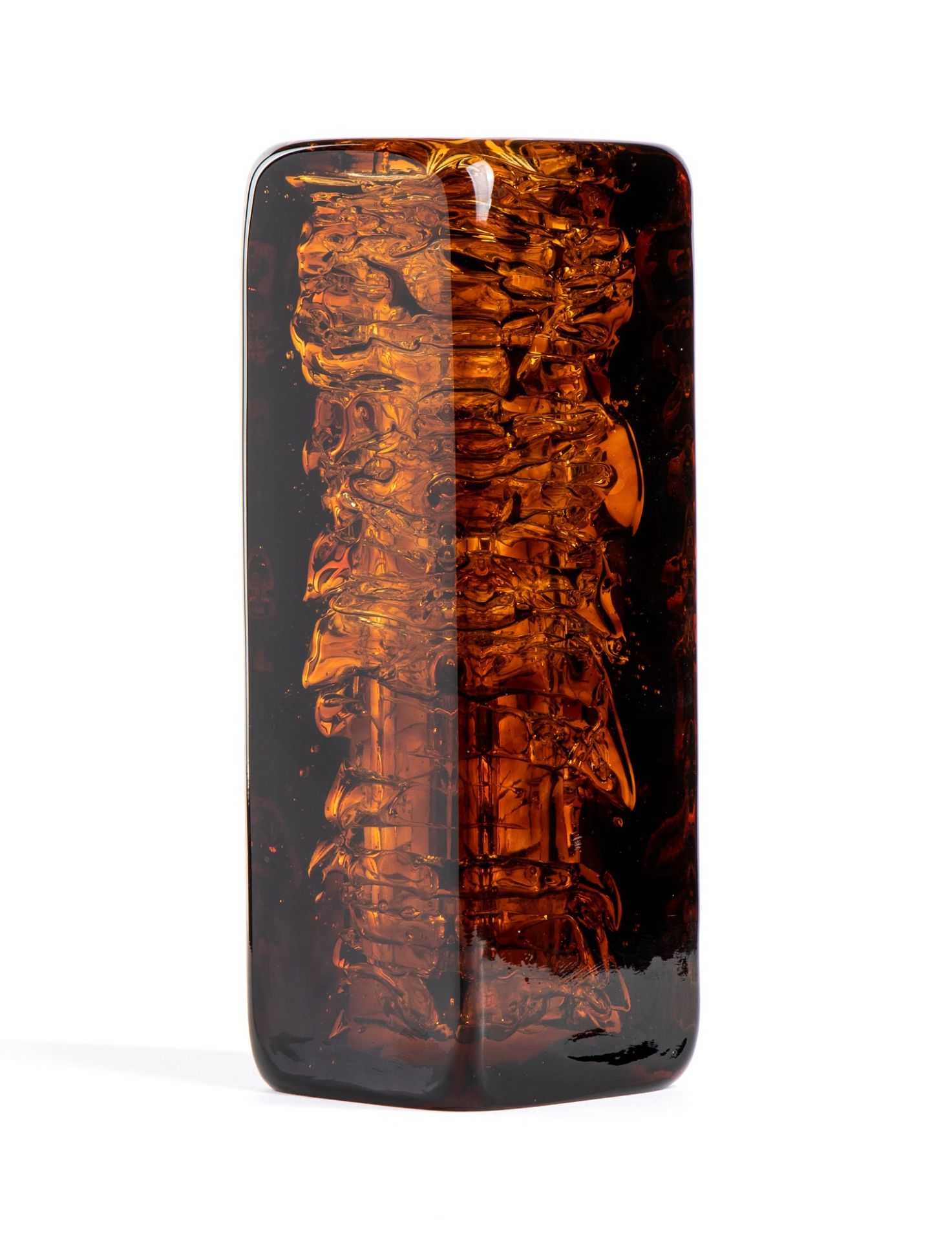 Vizner Frantisek 1936-2011 Whirlpool vase in amber tones - Image 4 of 11