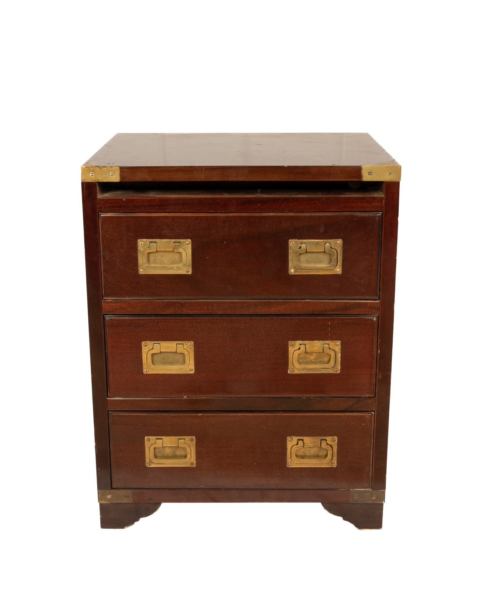 Antica Marina wooden bedside table with brass inserts - Image 13 of 23
