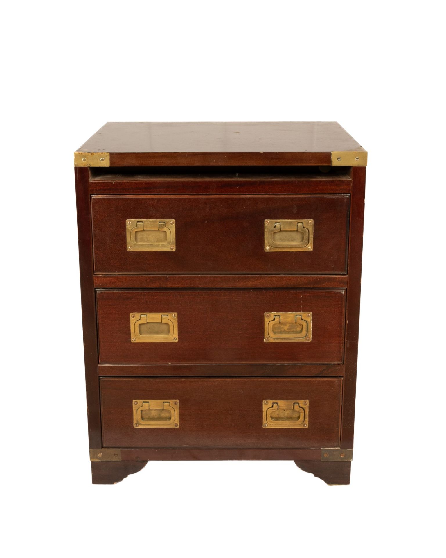 Antica Marina wooden bedside table with brass inserts - Image 13 of 23