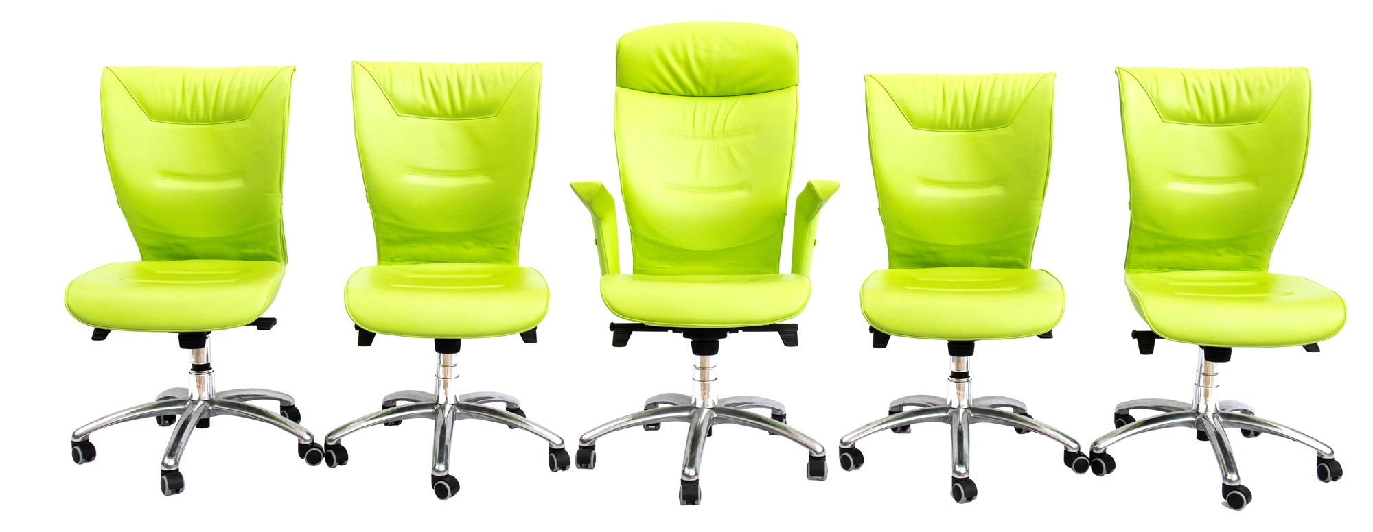 Four Brief Office Chairs and an Executive Brief - Image 2 of 33