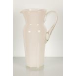 White glass carafe