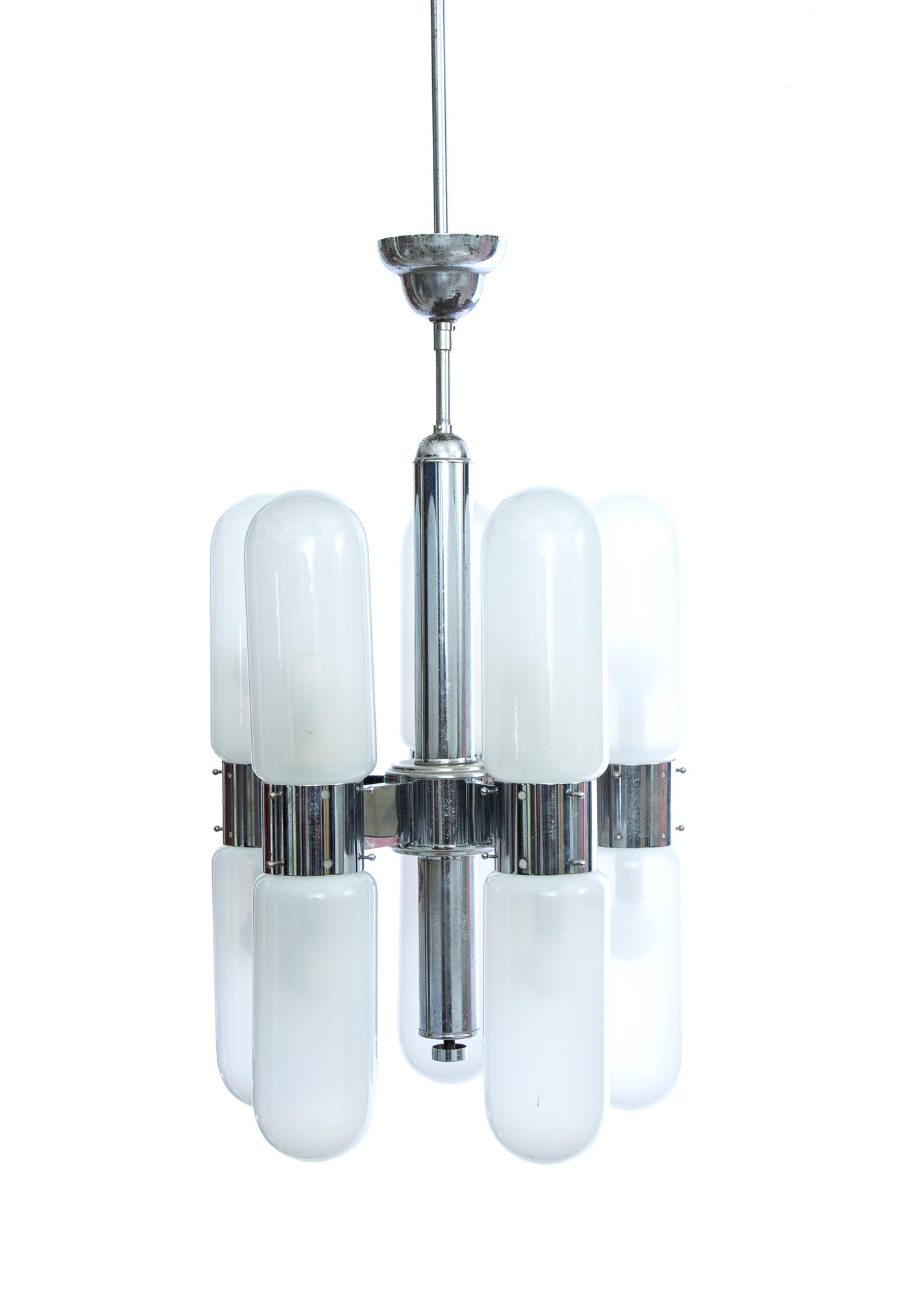 10 lights pendant lamp mod. Torpedo for Mazzega - Image 2 of 15
