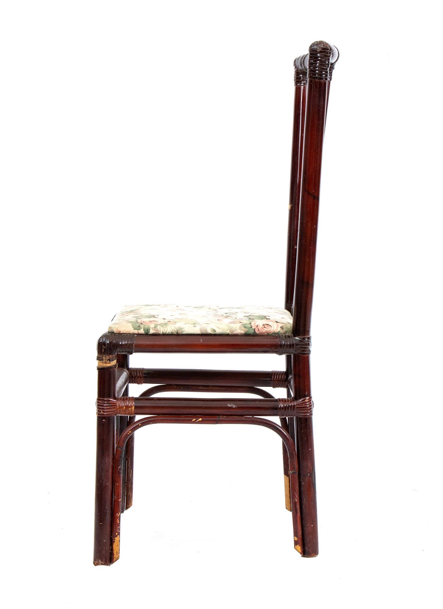 Six chairs with lacquered bamboo structure - Image 10 of 15