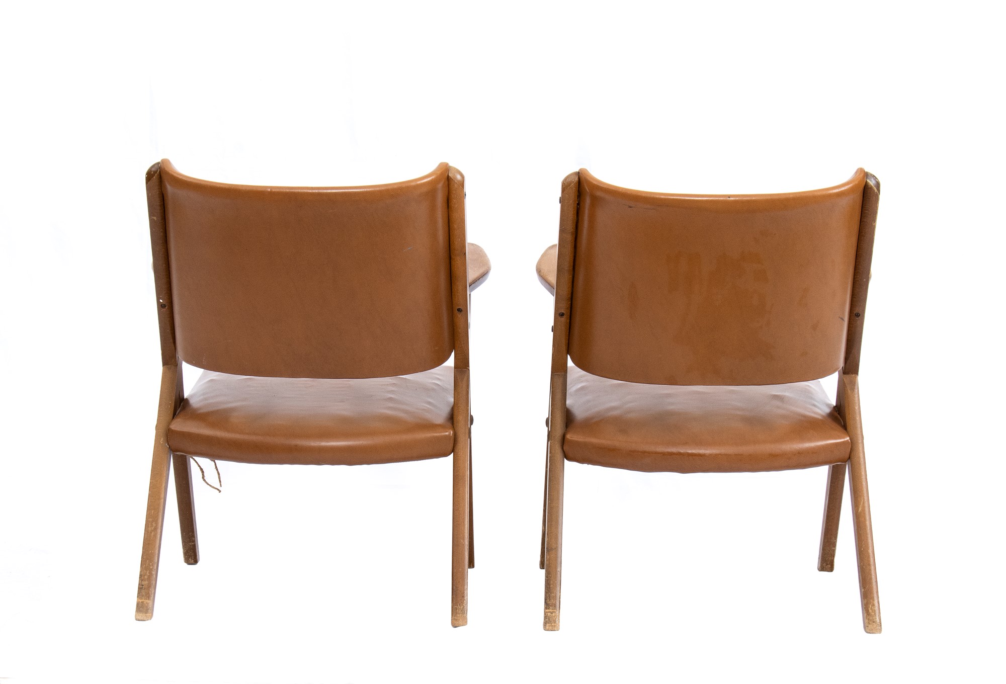 Dal Vera pair of armchairs with upholstered leather seats and backs - Image 13 of 17