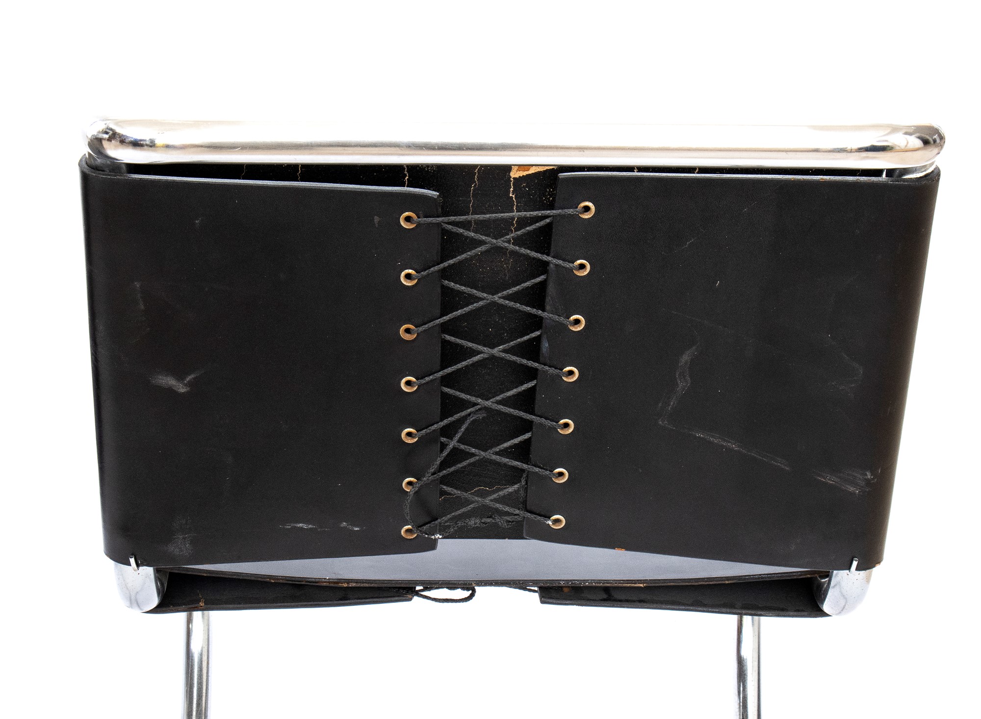 2 chairs in black leather and steel designed by Mart Stam and Marcer Beuer - Image 16 of 19