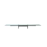 Wall table with steel structure and crystal top