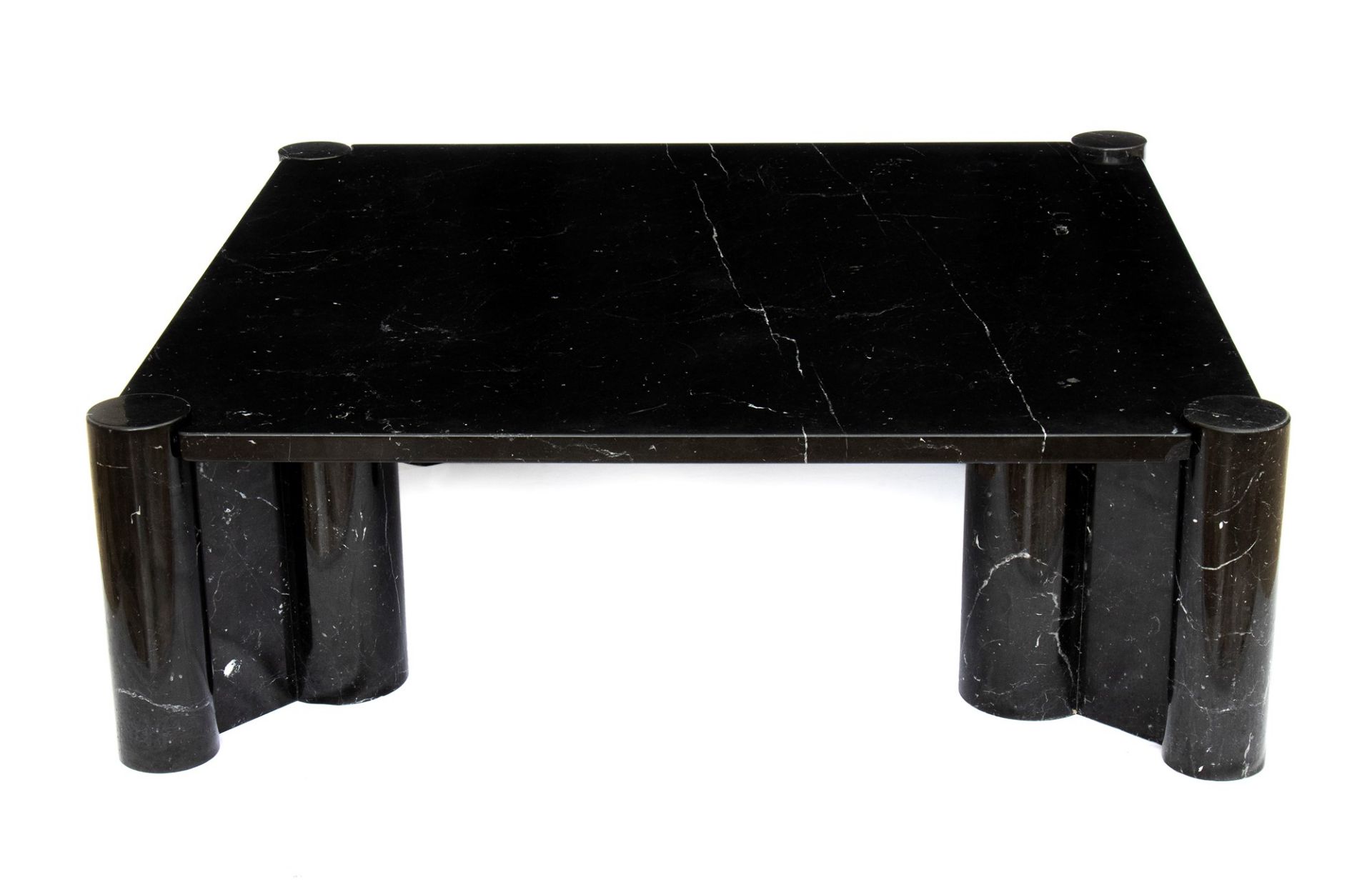 Gae Aulenti Palazzolo dello Stella 1927-Milano 2012 Living room table in black marble marquinia mod