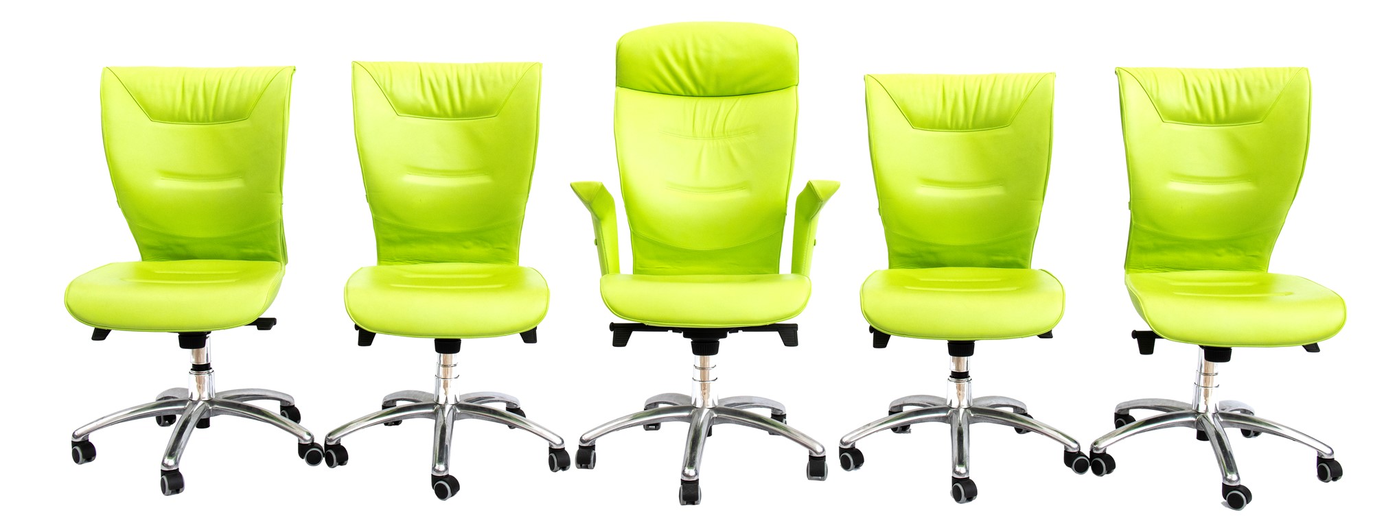 Four Brief Office Chairs and an Executive Brief - Image 3 of 33