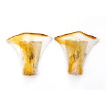 Pair of wall sconces in Murano glass