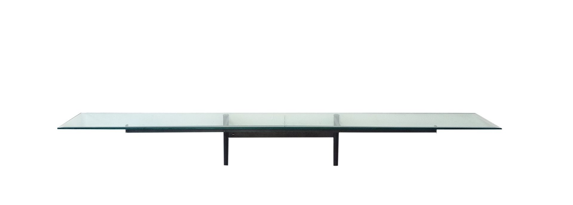 Wall table with steel structure and crystal top - Image 2 of 5