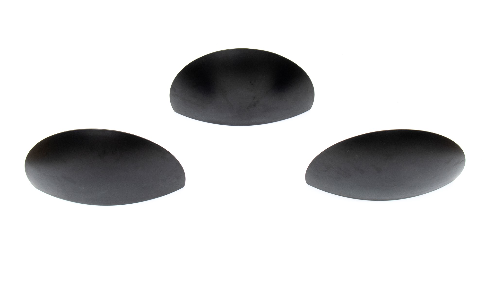 Lot of three wall lamps in matt black lacquered aluminium - Image 3 of 15