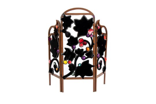 Carla Tolomeo Pinerolo 1941 Secret Love. Screen with wooden frame and plush - Image 11 of 15