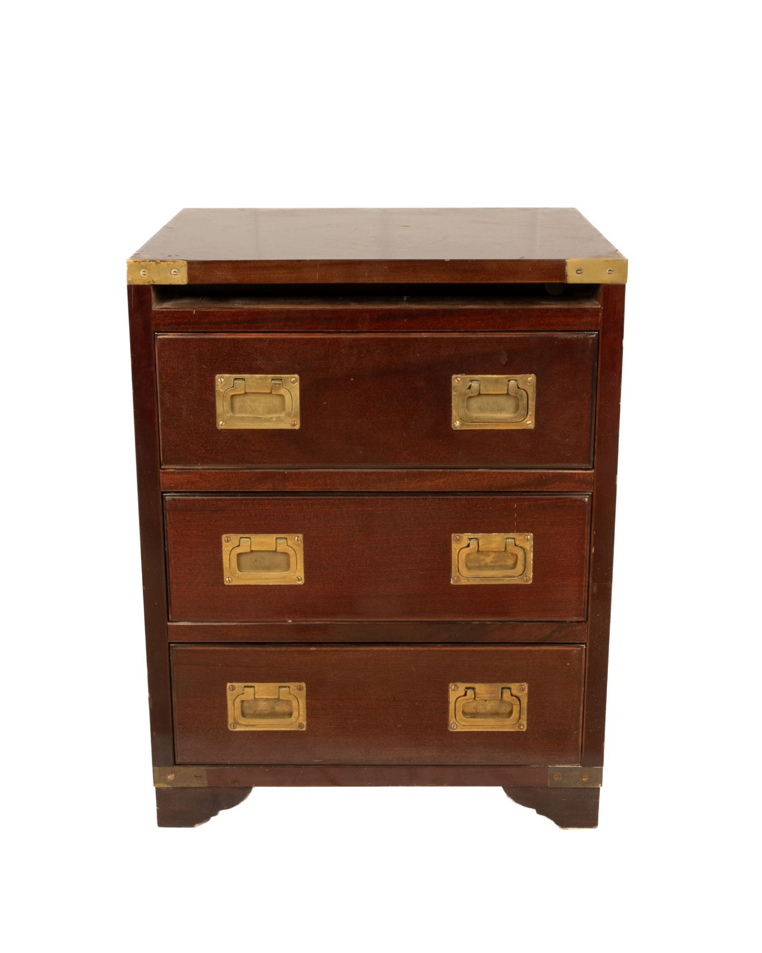 Antica Marina wooden bedside table with brass inserts - Image 12 of 23