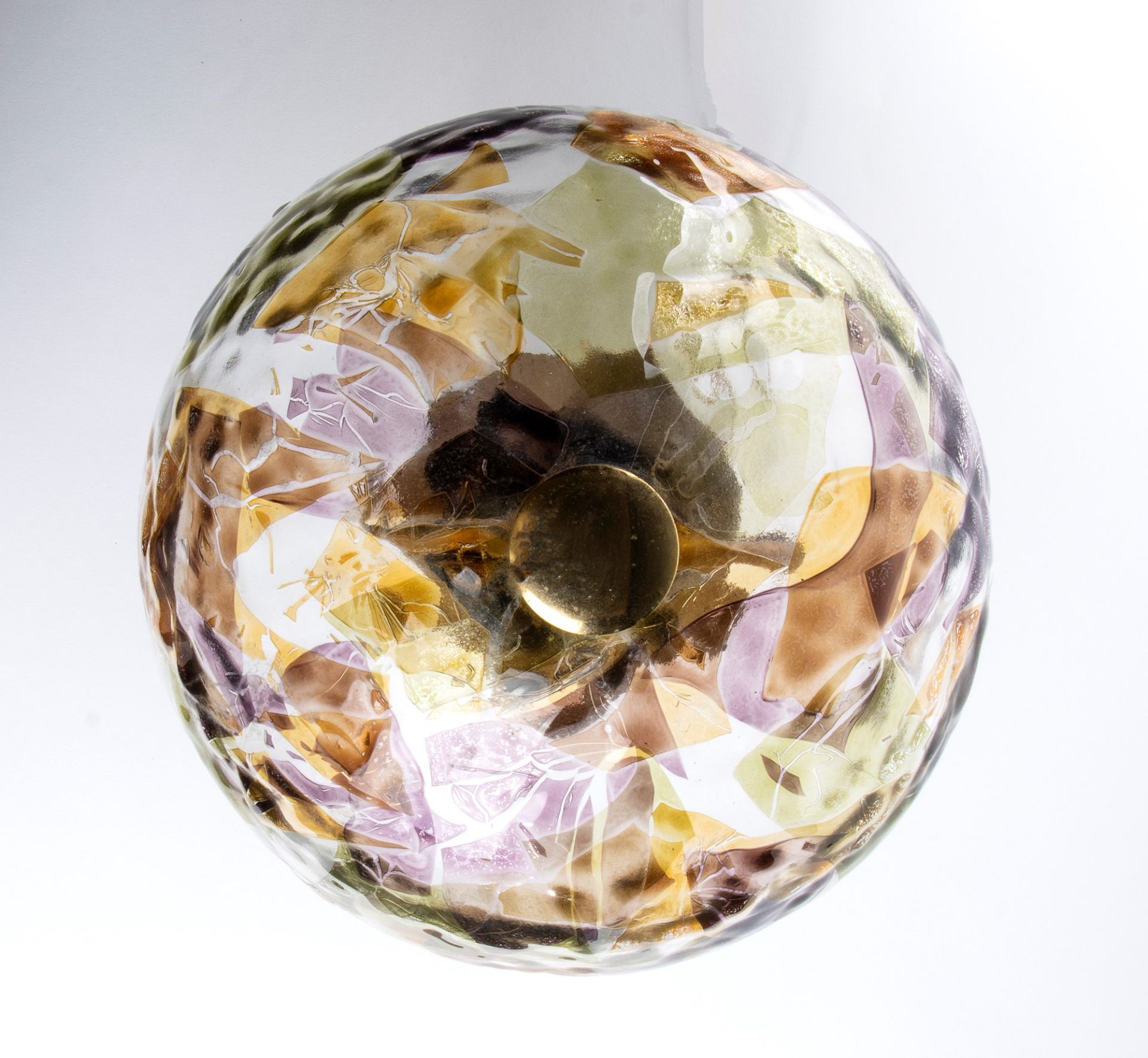 Polychrome blown glass table lamp by La Murrina - Image 9 of 15