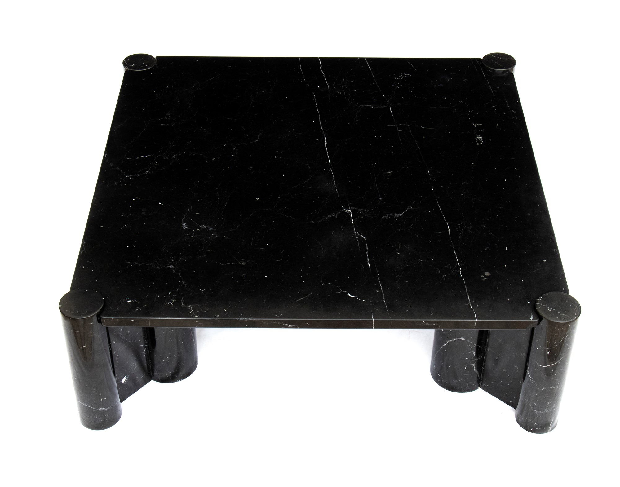 Gae Aulenti Palazzolo dello Stella 1927-Milano 2012 Living room table in black marble marquinia mod - Bild 5 aus 23