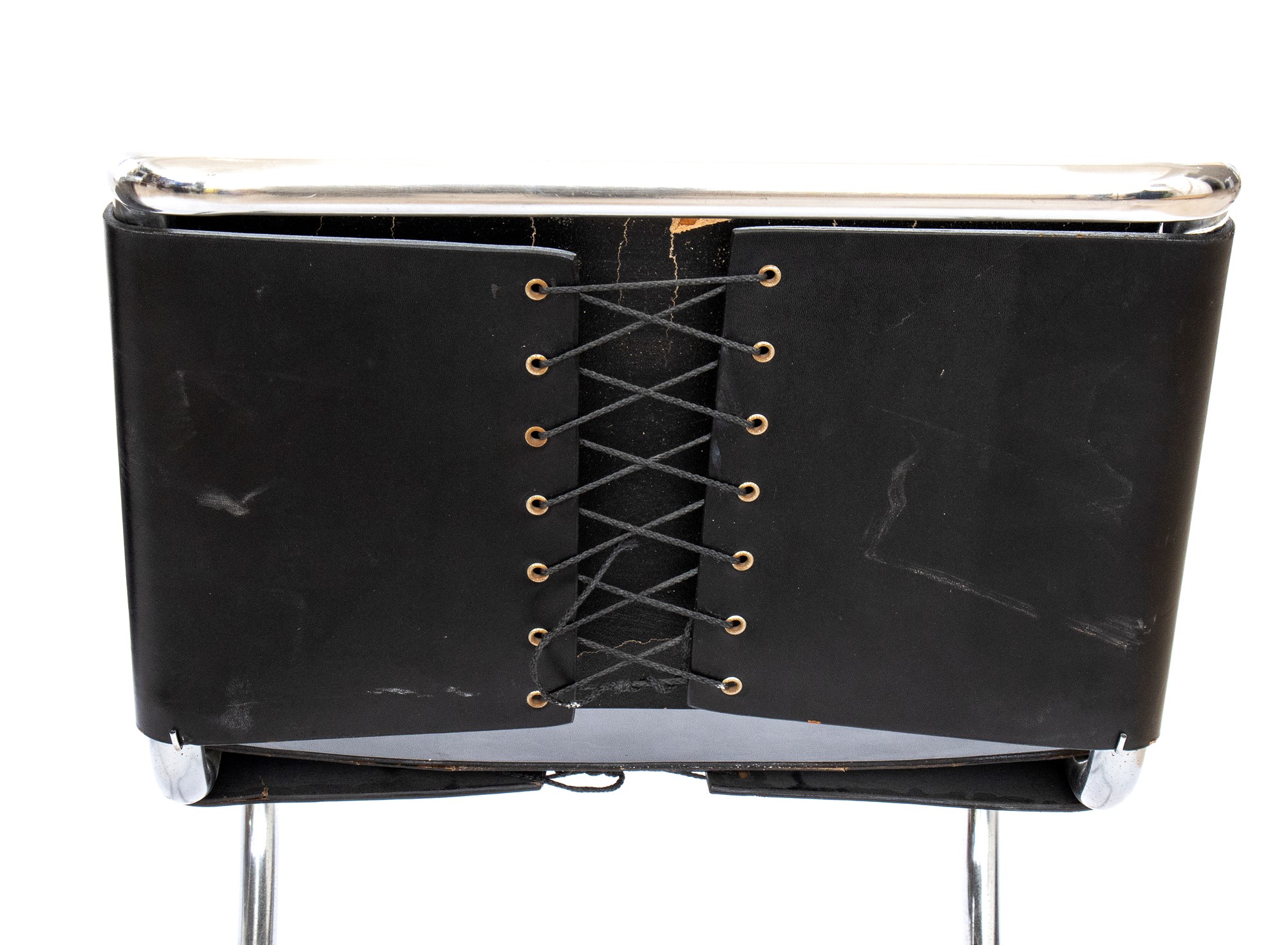 2 chairs in black leather and steel designed by Mart Stam and Marcer Beuer - Image 18 of 19