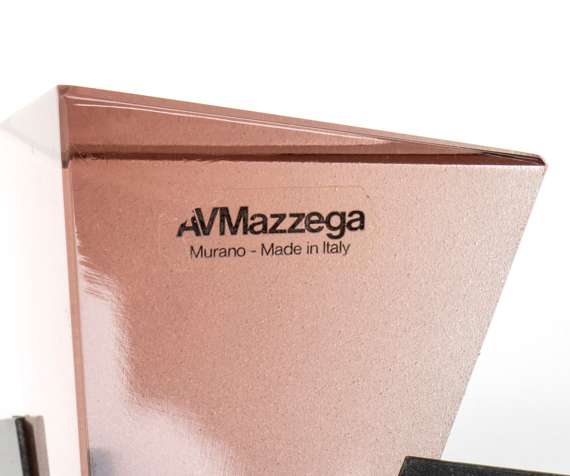 Pink glass Applique Mazzega - Image 15 of 15
