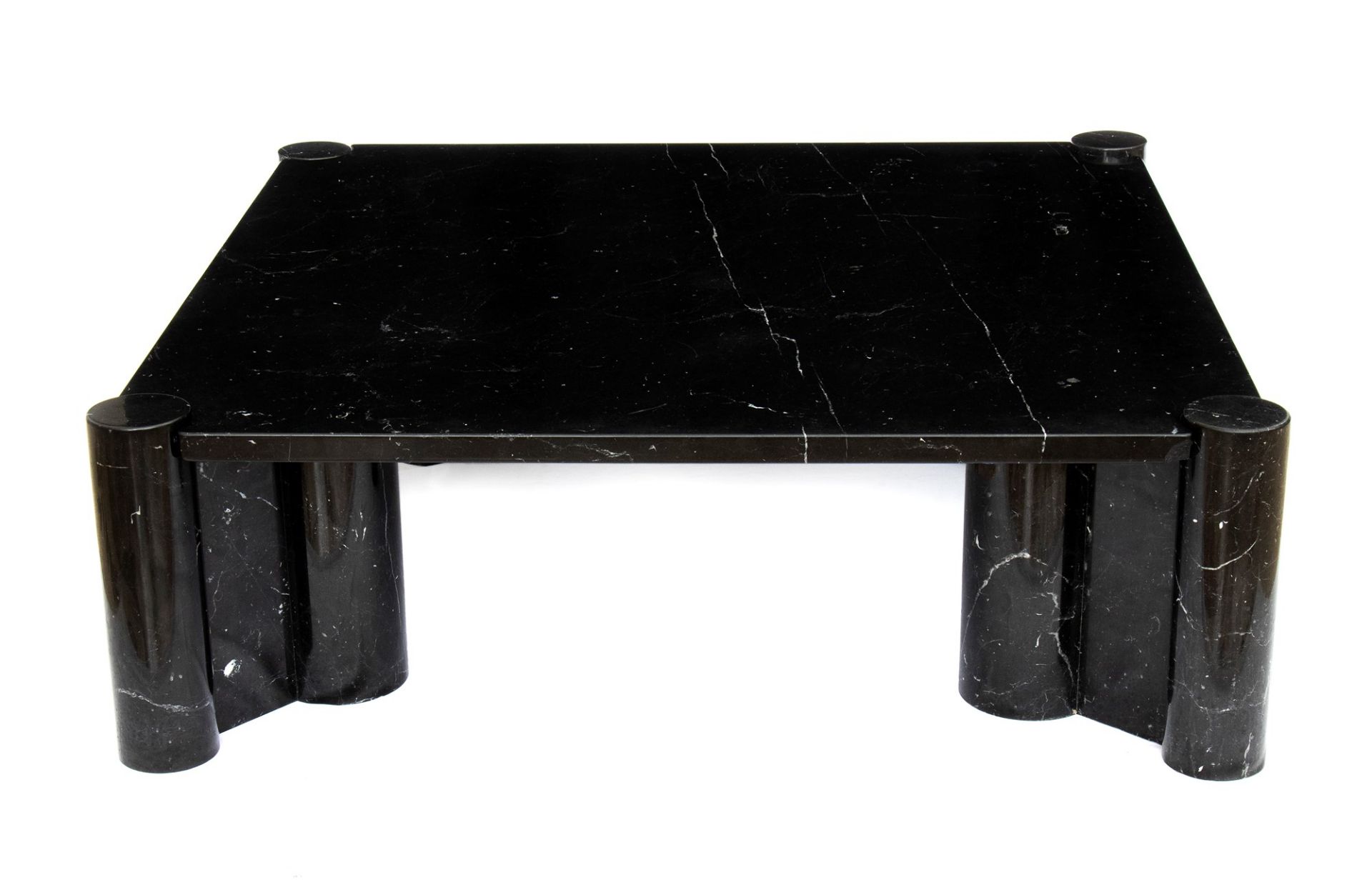 Gae Aulenti Palazzolo dello Stella 1927-Milano 2012 Living room table in black marble marquinia mod - Bild 3 aus 23