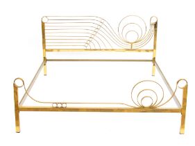 Brass bed frame for double bed