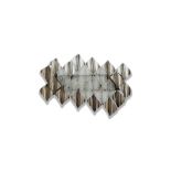 Large wall sconce panel with metal elements and Murano glass