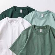 RRP £120 - 12 X Brand New Heavy Cotton T-shirts