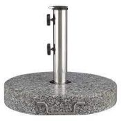 RRP £2500 - 10 X Granite Parasol Bases (Weathered)