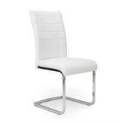 RRP £160 Boxed Like New Shankar Ining Chair In White X1 Only