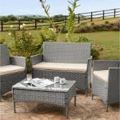 RRP £750 - Assorted Items Including Garden Rattan Set And Brand New Items Such As Audio Turntable