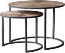 RRP £450 Like New Douglas Nest X2 Tables In Wooden Finish